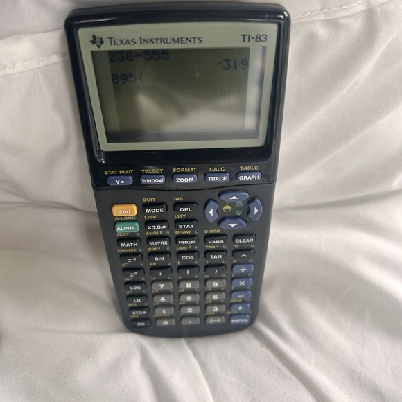 Texas Instruments TI-83 Plus Graphing Calculator Gray Tested Working Has‎ Cover - Picture 3 of 7